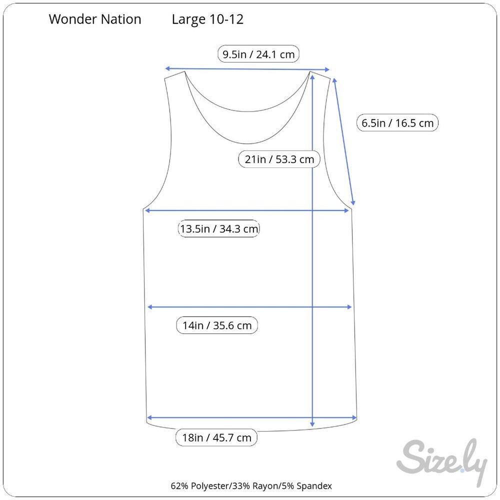 Wonder Nation Girls Gray With Butterflies Tank Top Size Large 10-12 - Picture 11 of 11